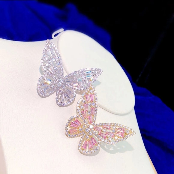 Swarovski crystals butterfly brooch - Picture 4 of 4